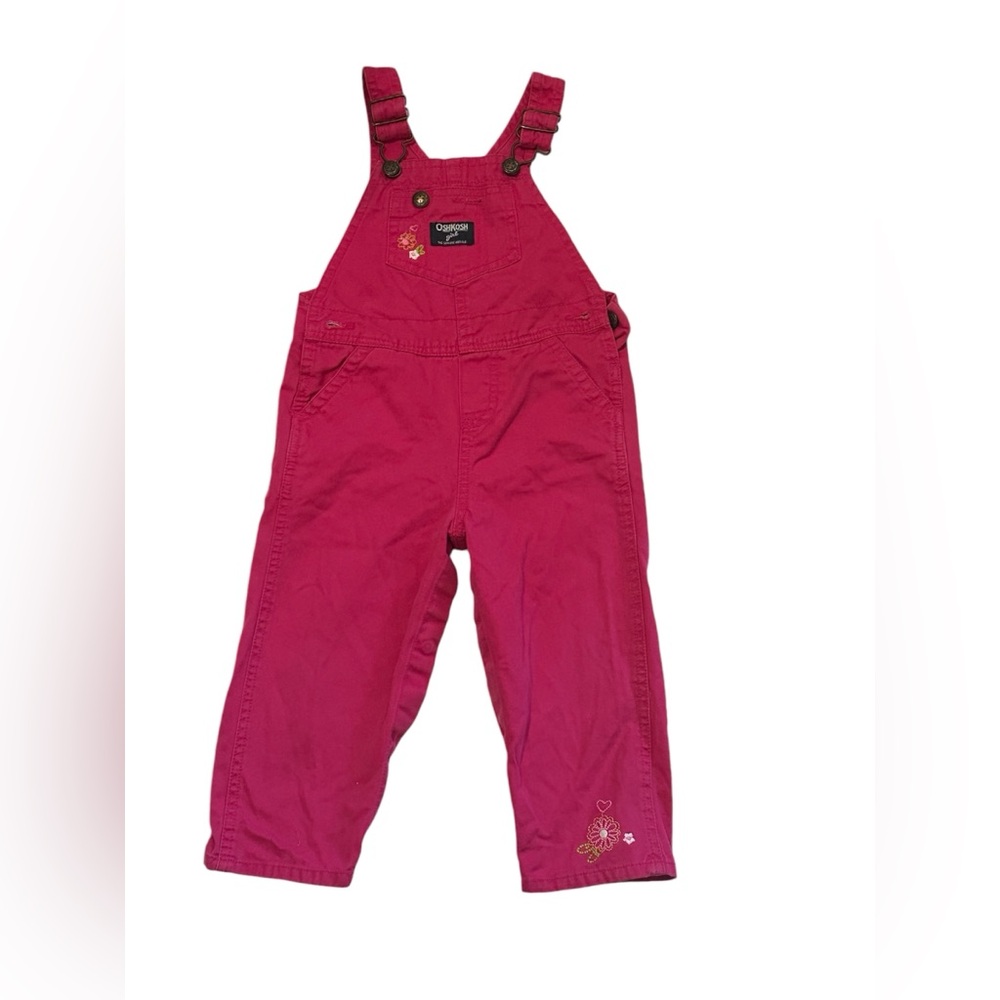 Osh kosh b’gosh pink overalls size 24months